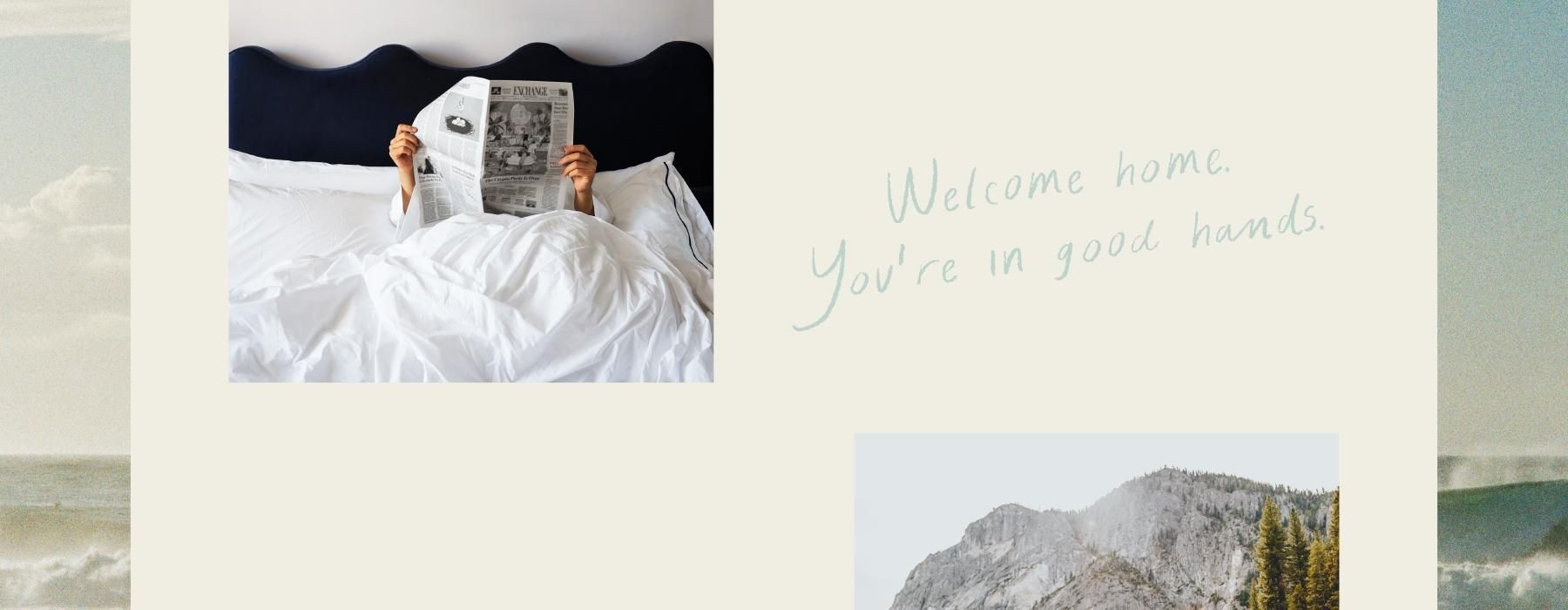 girl reading magazine in bed